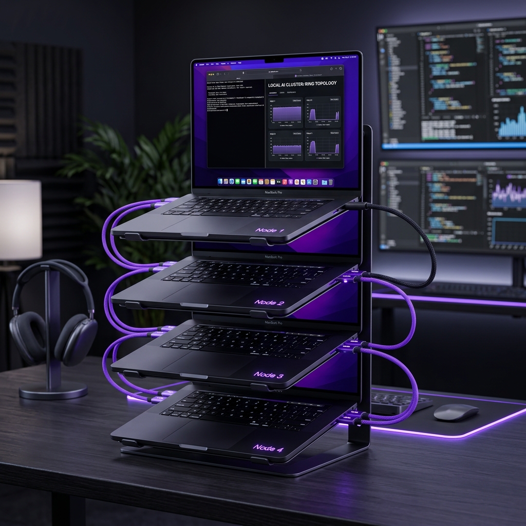 4x MacBook Pro M5 Max Ring Topology
