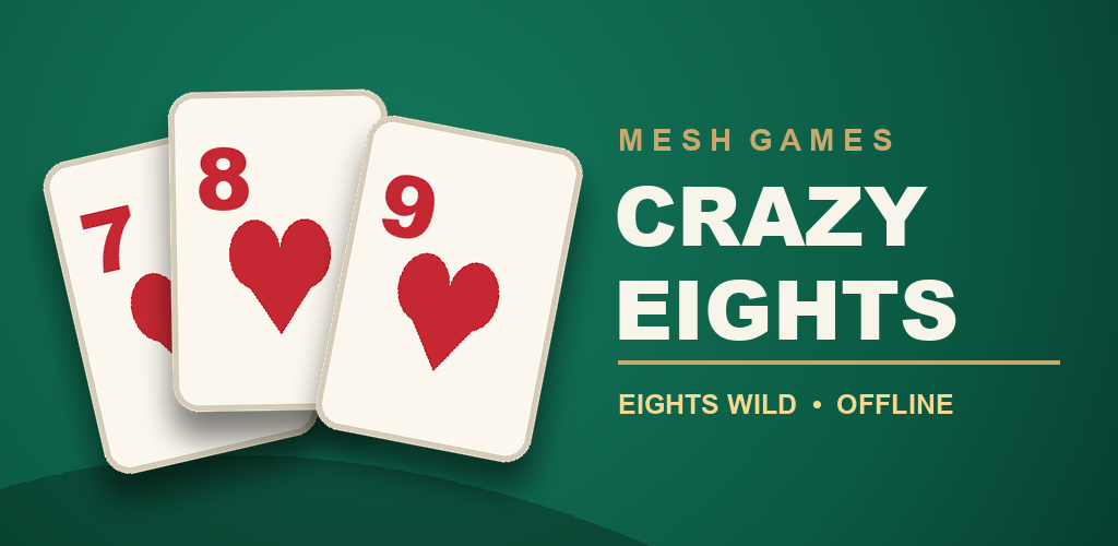 MeshGames Crazy Eights Offline gameplay artwork